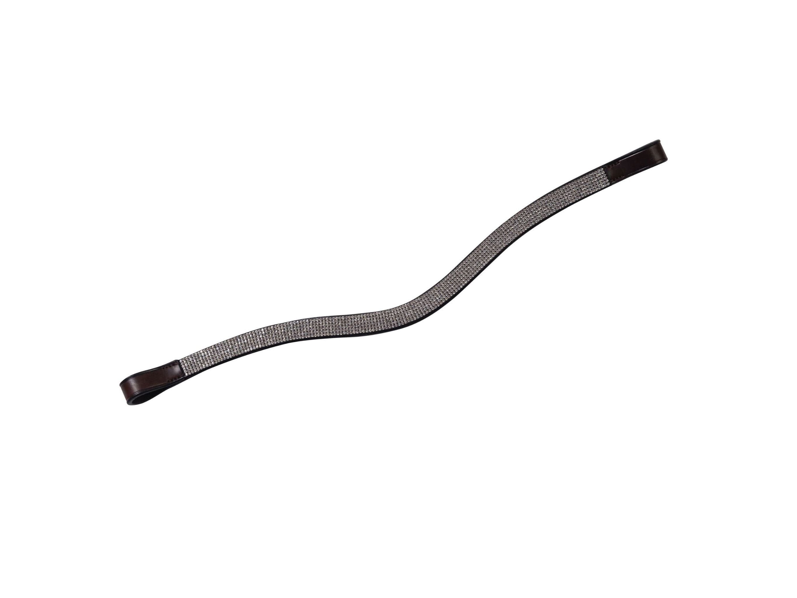 Collegiate Curved Silver Chain Browband