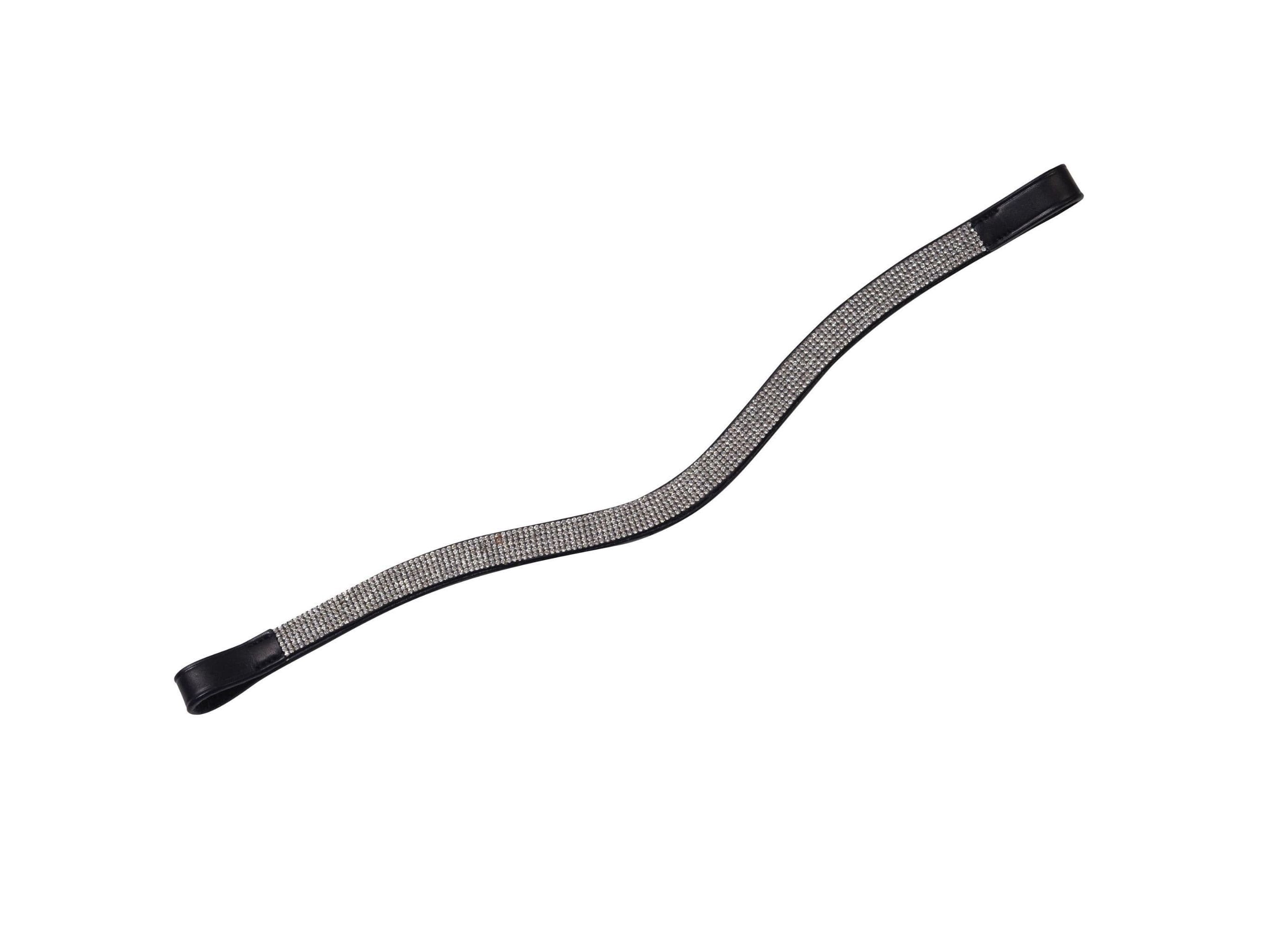 Collegiate Curved Silver Chain Browband