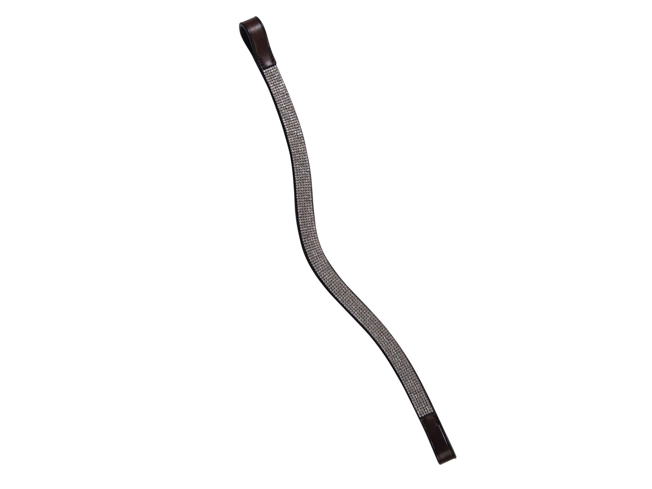 Collegiate Curved Silver Chain Browband