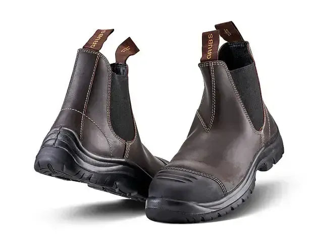 Grubs Tornado Leather S3 SRC Mahogany Ankle Boots