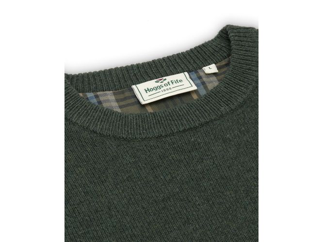 Hoggs of Fife Stonehaven Crew Neck Pullover Pine Green 3XL RRP £54.95
