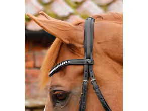 Premier Equine Bellissima Crank Bridle with Diamante Browband Cob Black RRP £112.96