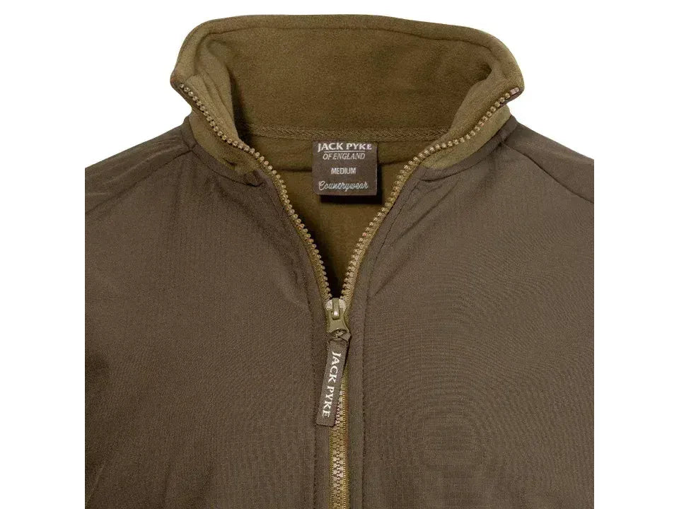 Jack Pyke Bleasdale Half Zip Fleece Top Dark Mustard