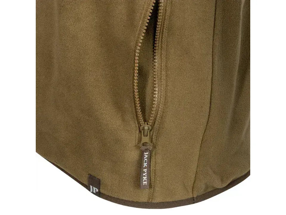 Jack Pyke Bleasdale Half Zip Fleece Top Dark Mustard