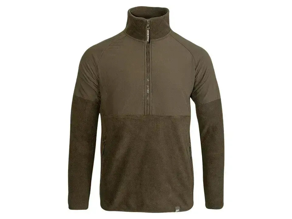 Jack Pyke Bleasdale Half Zip Fleece Top Dark Olive