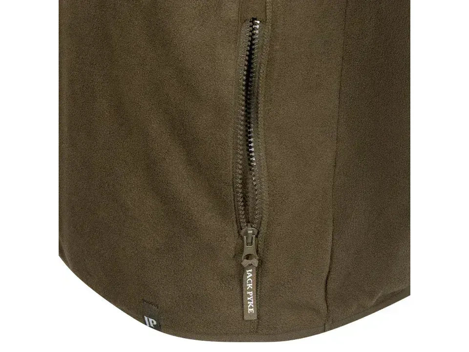 Jack Pyke Bleasdale Half Zip Fleece Top Dark Olive