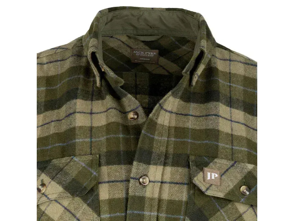 Jack Pyke Bleasdale Heavy Flannel Shirt Green