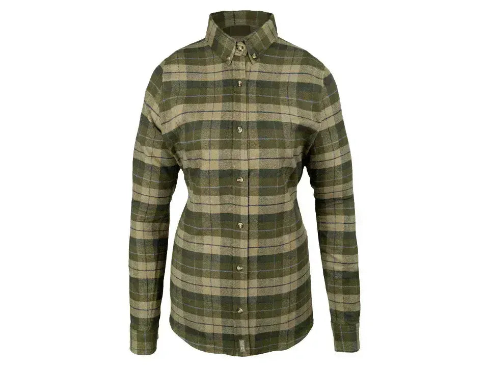 Jack Pyke Ladies Bleasdale Heavy Flannel Shirt Green