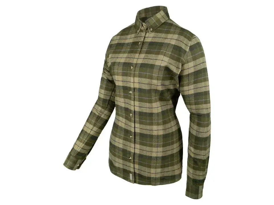 Jack Pyke Ladies Bleasdale Heavy Flannel Shirt Green