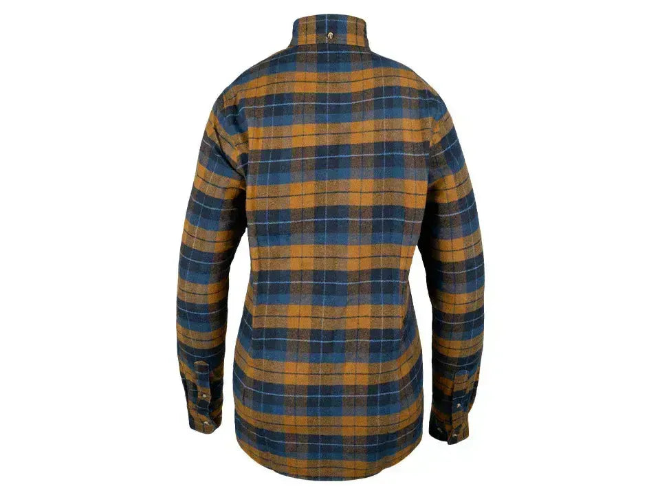Jack Pyke Ladies Bleasdale Heavy Flannel Shirt Navy Russet