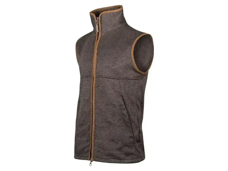 Jack Pyke Melange Fleece Gilet Brown Fleck