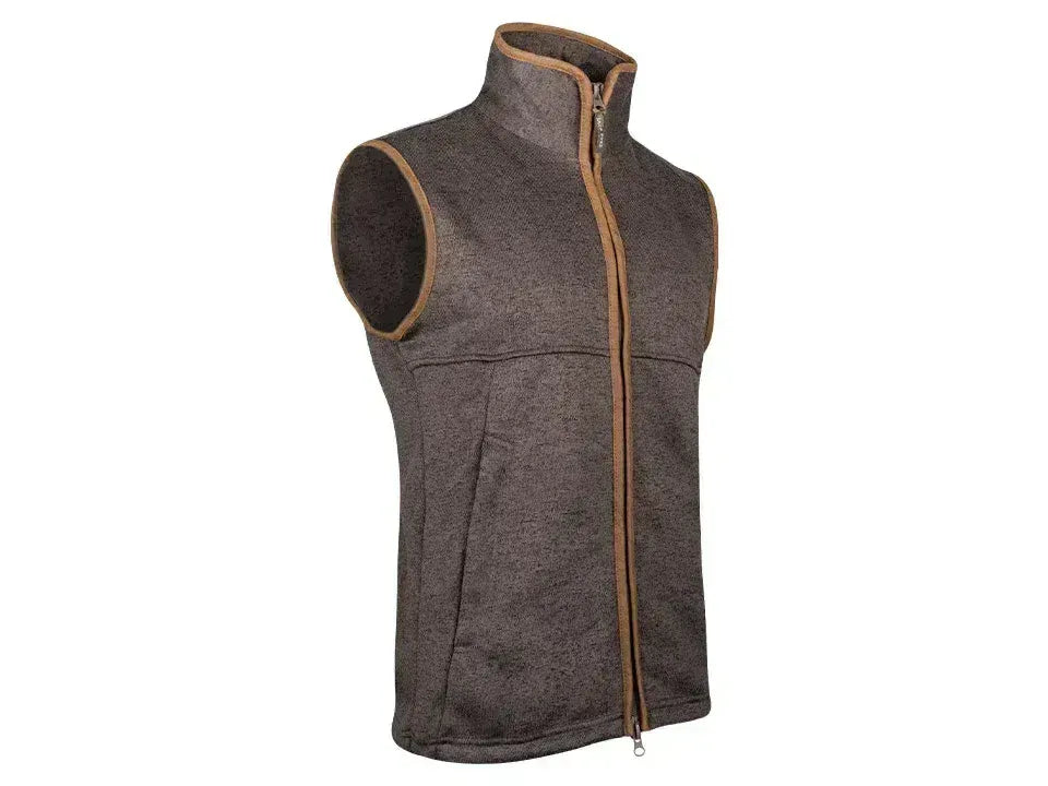 Jack Pyke Melange Fleece Gilet Brown Fleck