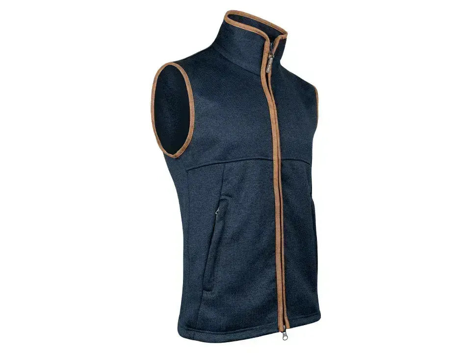 Jack Pyke Melange Fleece Gilet Navy Fleck