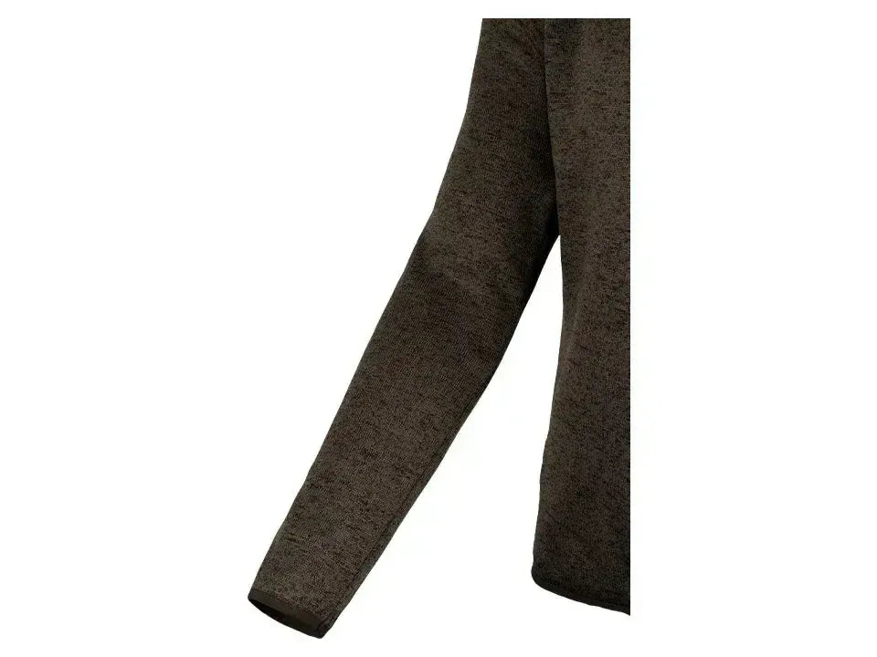 Jack Pyke Melange Quarter Zip Fleece Brown Fleck