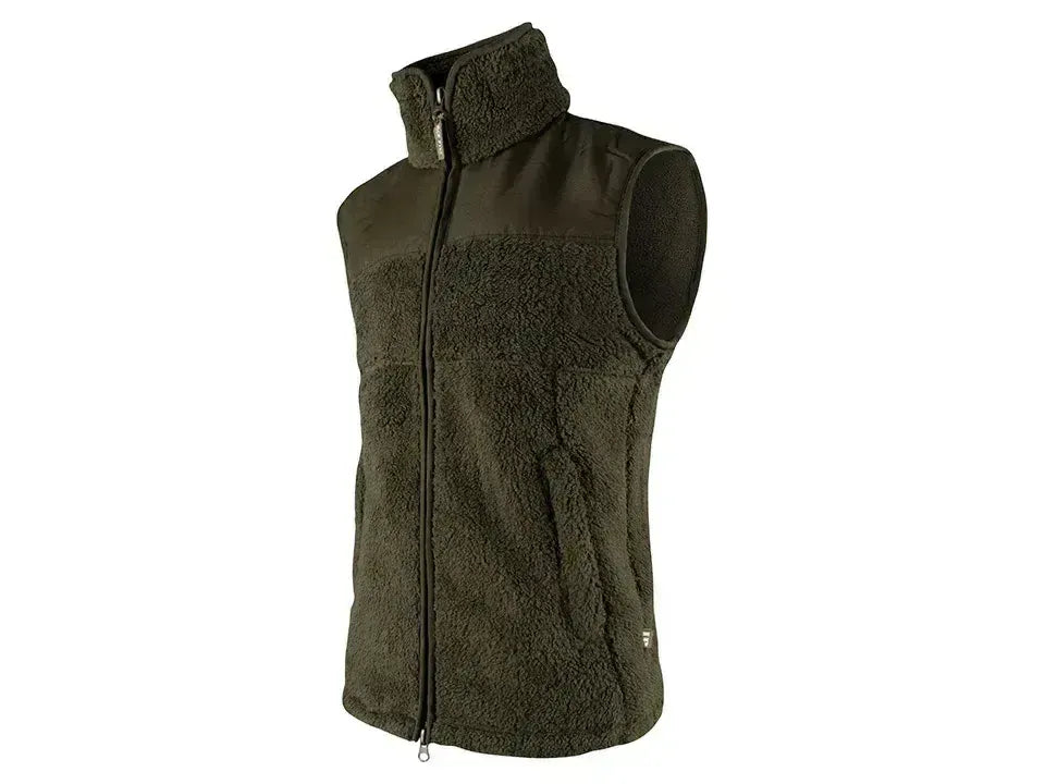 Jack Pyke Sherpa Fleece Gilet Dark Olive