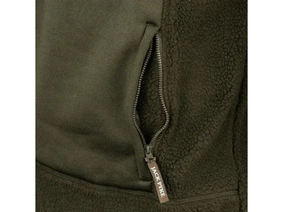 Jack Pyke Sherpa Pullover Dark Olive