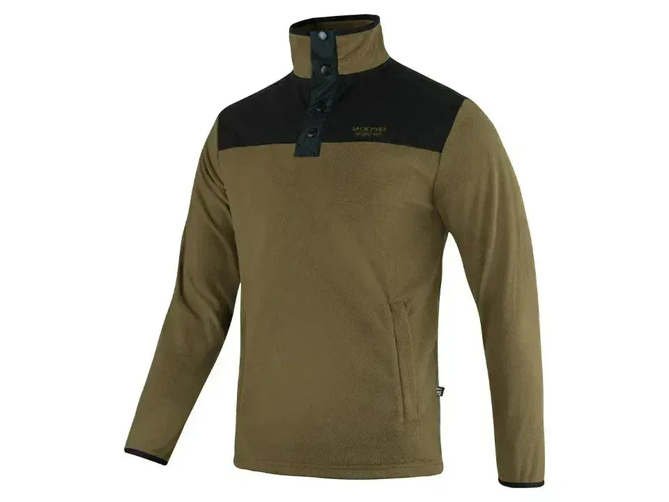 Jack Pyke Snap Neck Fleece Top Dark Mustard