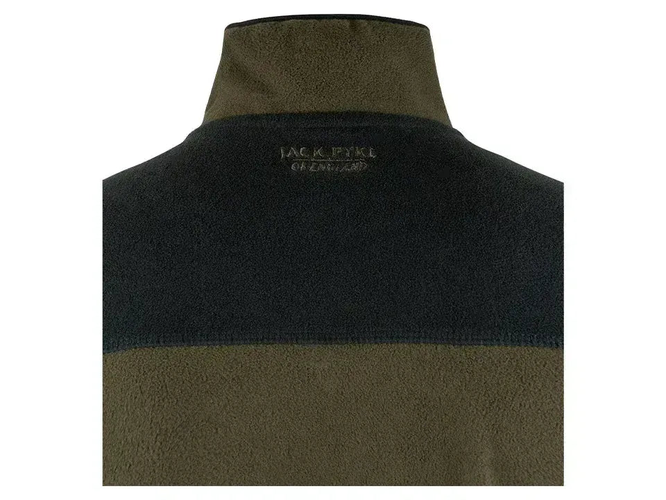 Jack Pyke Snap Neck Fleece Top Dark Olive