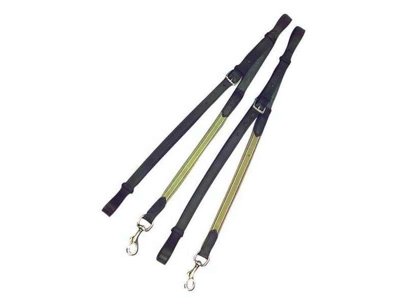 Kincade Leather/Elastic Side Reins Black