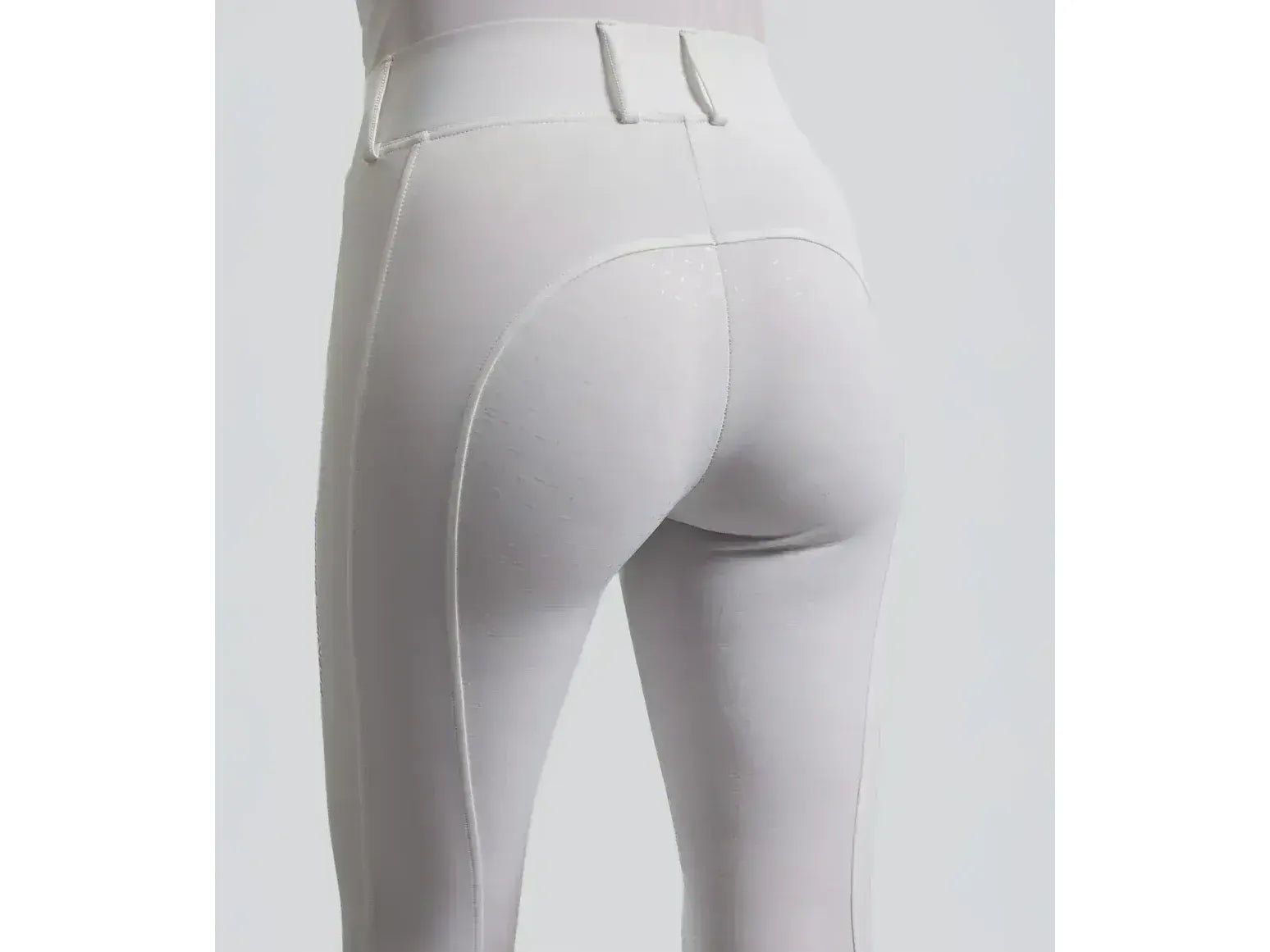 Luceo Womens Full Seat Competition Riding Tights White