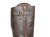 Mark Todd Masterton Ladies Tall Boots Cognac (Dark Brown) Waterproof Leather Nubuck RRP £189.95