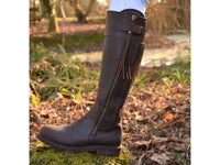 Mark Todd Masterton Ladies Tall Boots Cognac (Dark Brown) Waterproof Leather Nubuck RRP £189.95