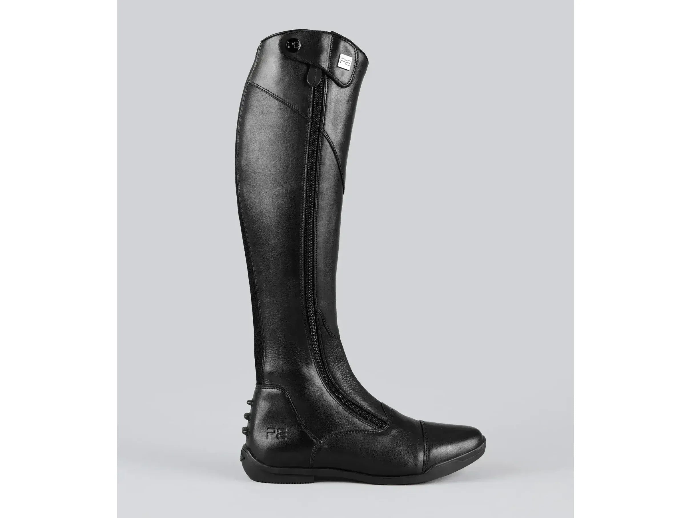 Modus Womens Leather Dress Tall Riding Boots Black (Regular Calf)