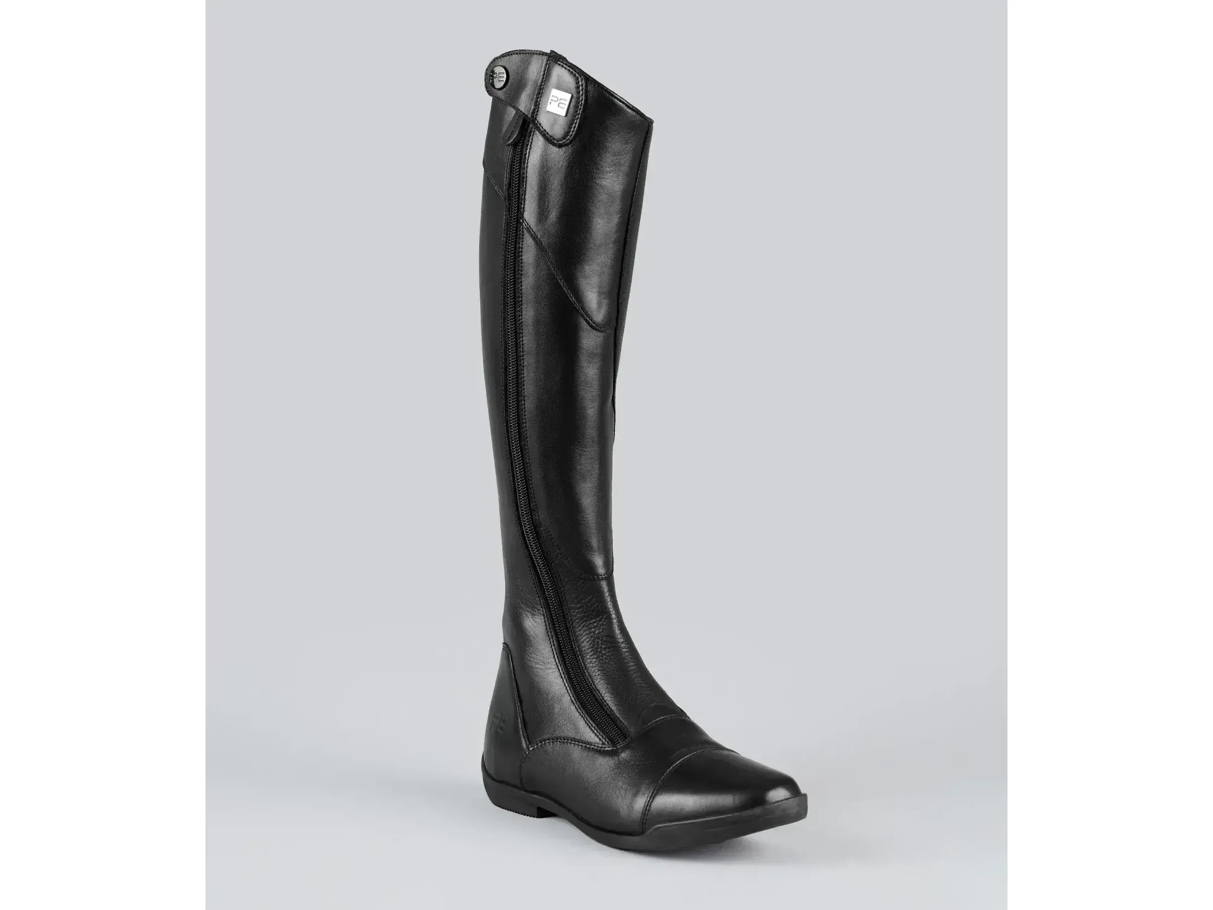 Modus Womens Leather Dress Tall Riding Boots Black (Wide Calf)