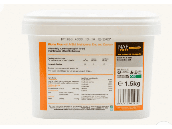 NAF Biotin Plus Powder 1.5kg