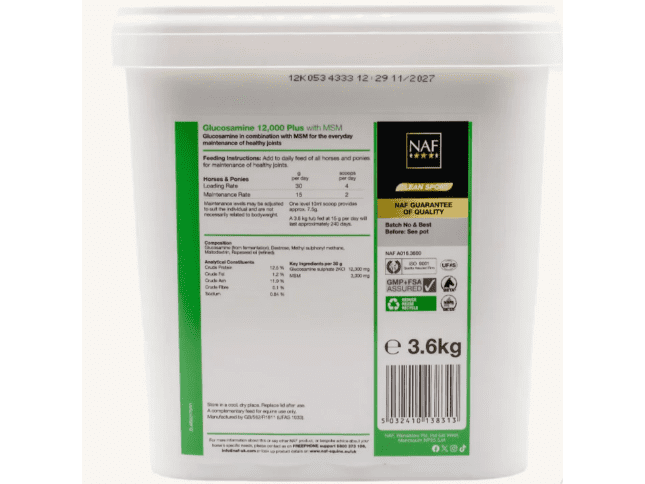 NAF Glucosamine 12,000  Plus with MSM 3.6kg