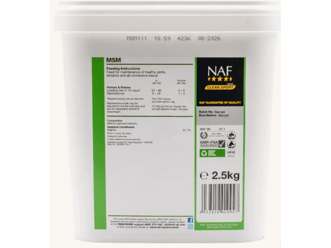 NAF MSM Powder 2.5kg