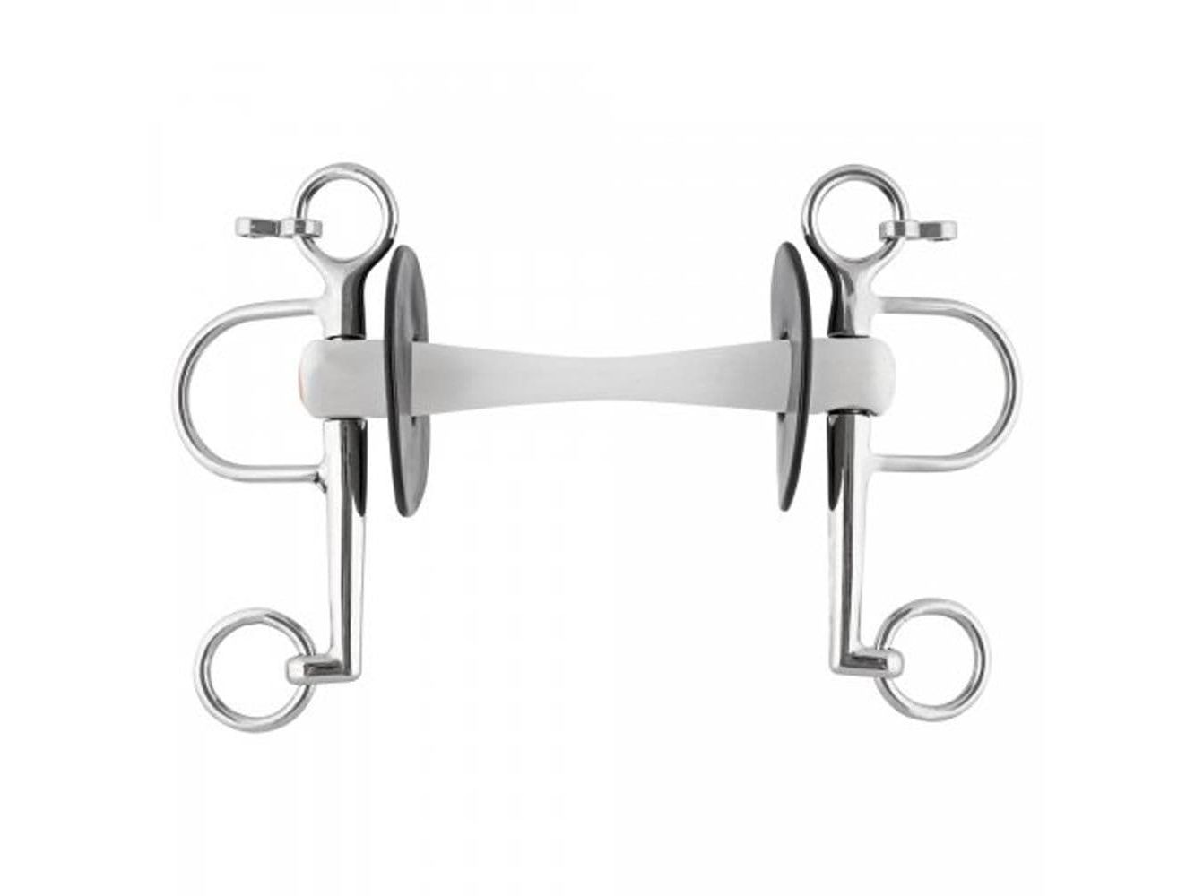 Nathe Mullen Mouth Pelham with Flex with Short Shanks