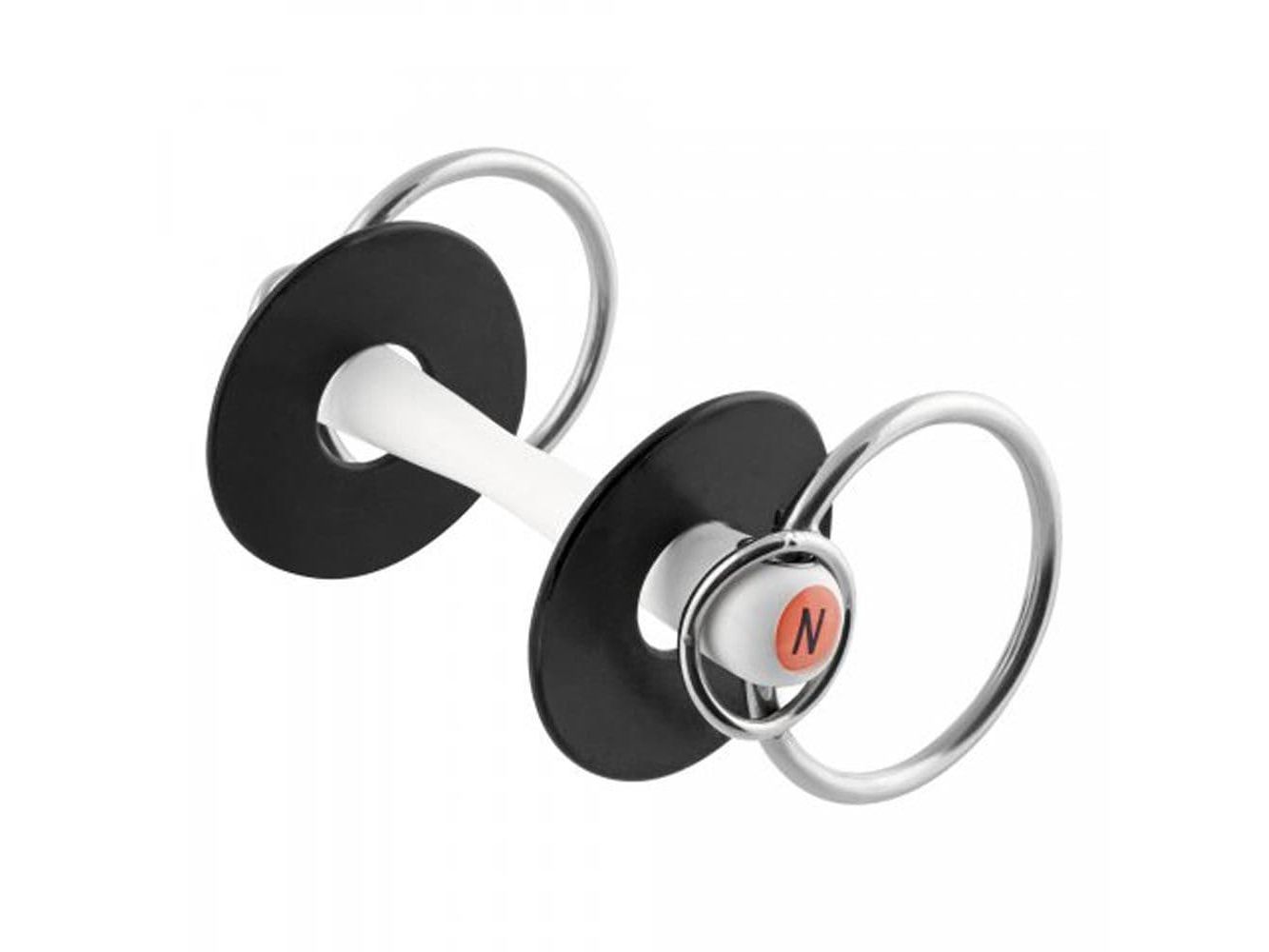 Nathe Standard Bit with Additional Small Ring 20mm Mouthpiece Thickness 70mm Rings