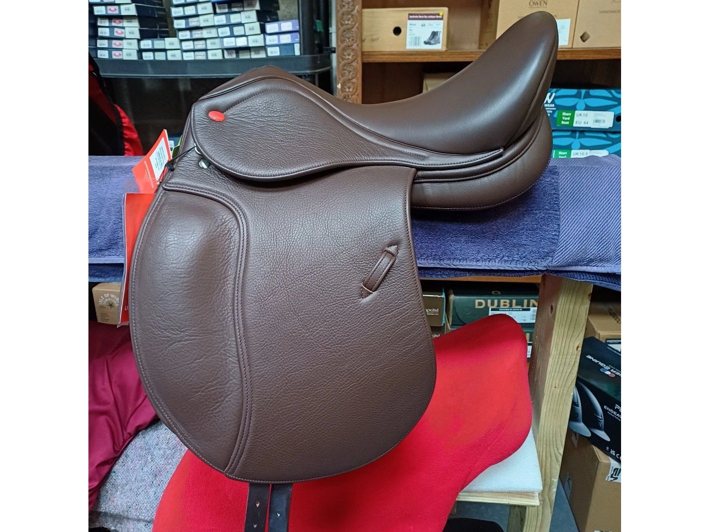 New John Whitaker Harrogate Dressage Saddle - Brown 16.5 inch Adjustable Gullet