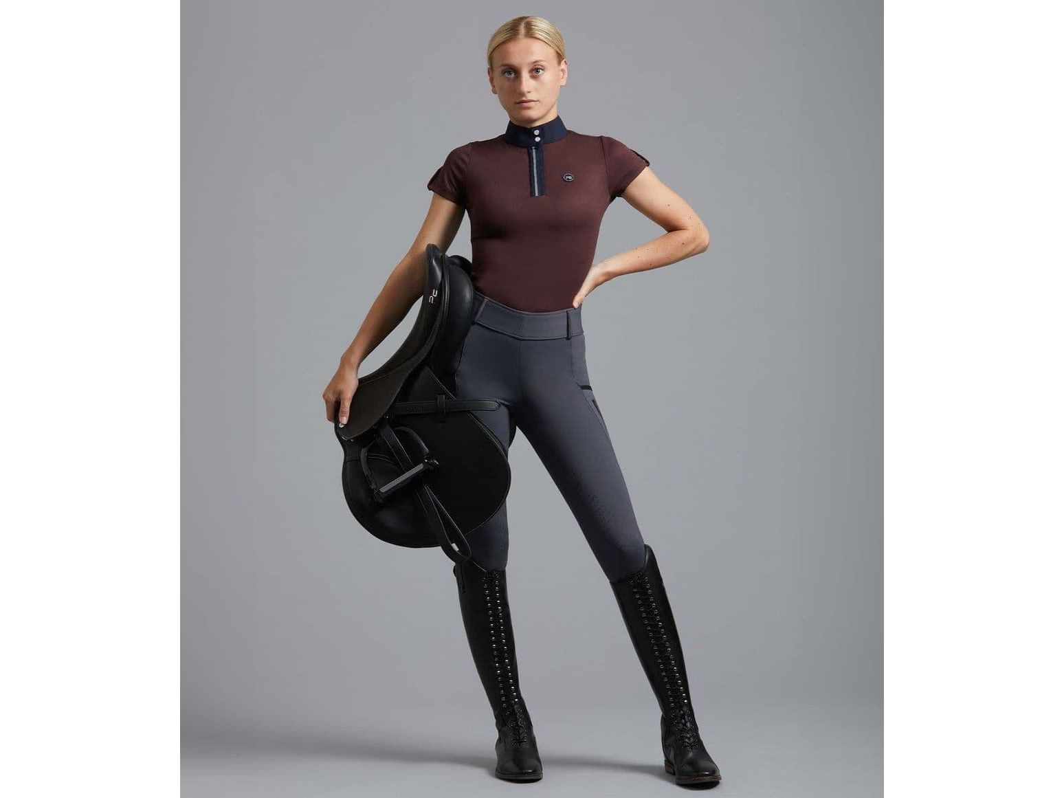 Premier Equine Amia Ladies Technical Short Sleeve Riding Top