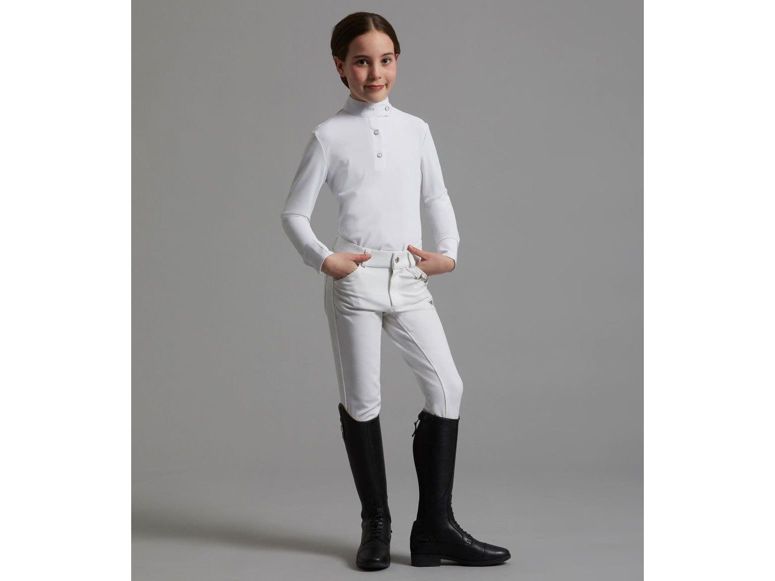 Premier Equine Brava Girls Full Seat Gel Competiton Riding Breeches