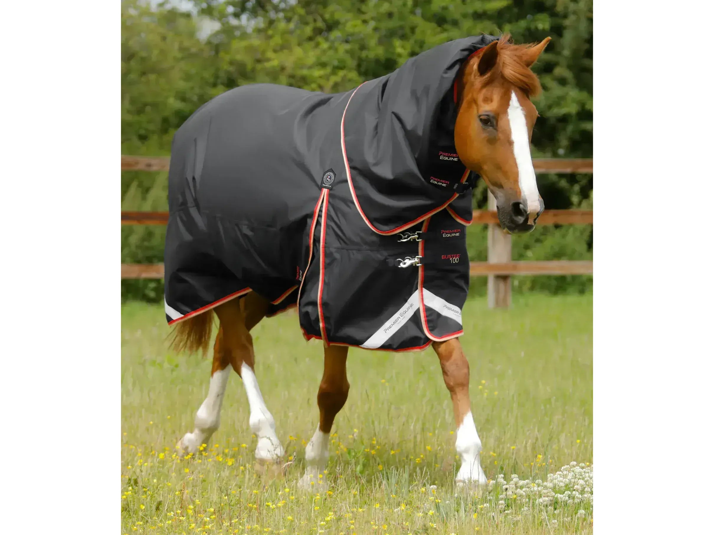 Premier Equine Buster 100g Turnout Rug with Snug-Fit Neck Cover