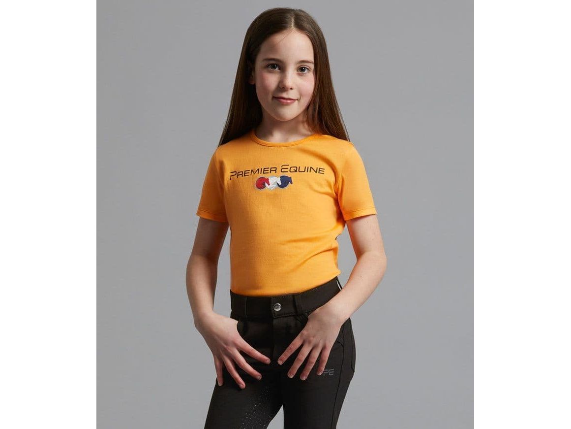 Premier Equine Chiaro Girls Cotton Riding T-Shirt