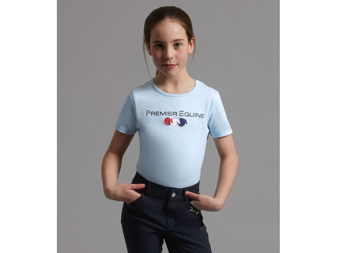 Premier Equine Chiaro Girls Cotton Riding T-Shirt