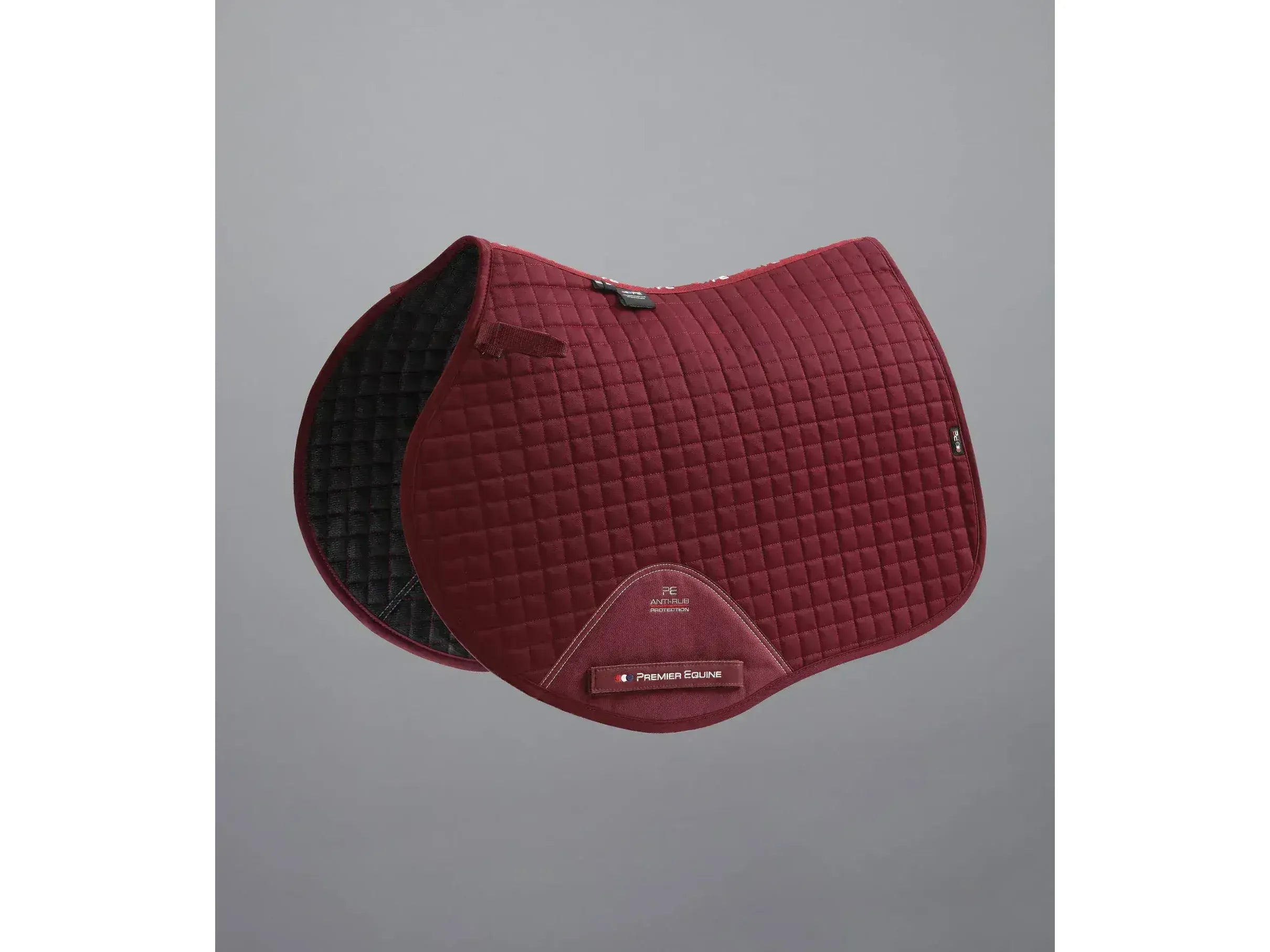 Premier Equine Close Contact Plain Cotton GP/Jump Saddle Square