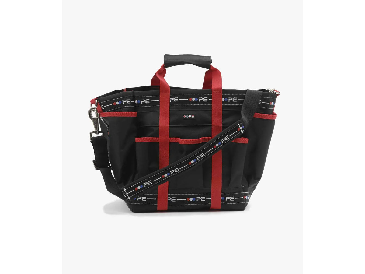 Premier Equine Grooming Kit Bag - Black & Red