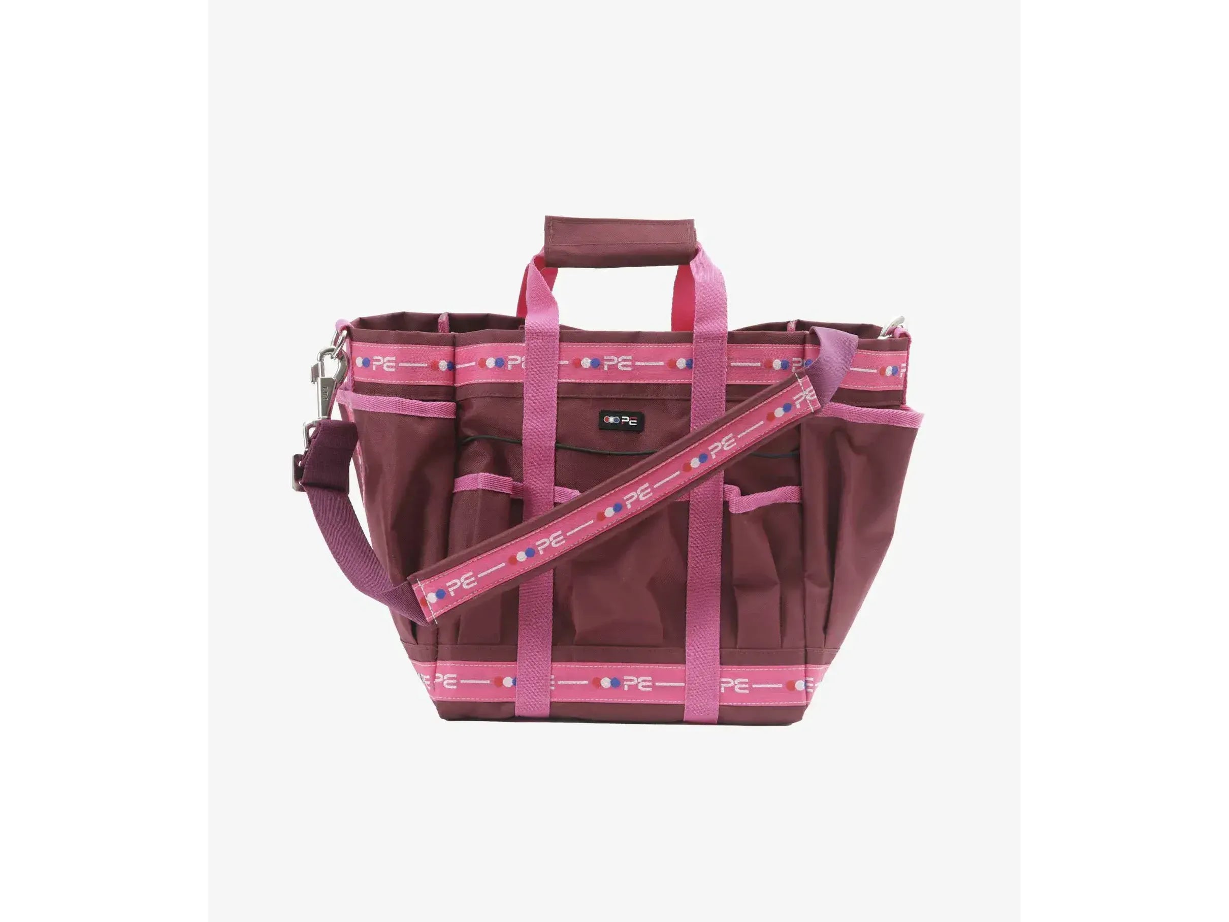 Premier Equine Grooming Kit Bag Wine & Fuchsia
