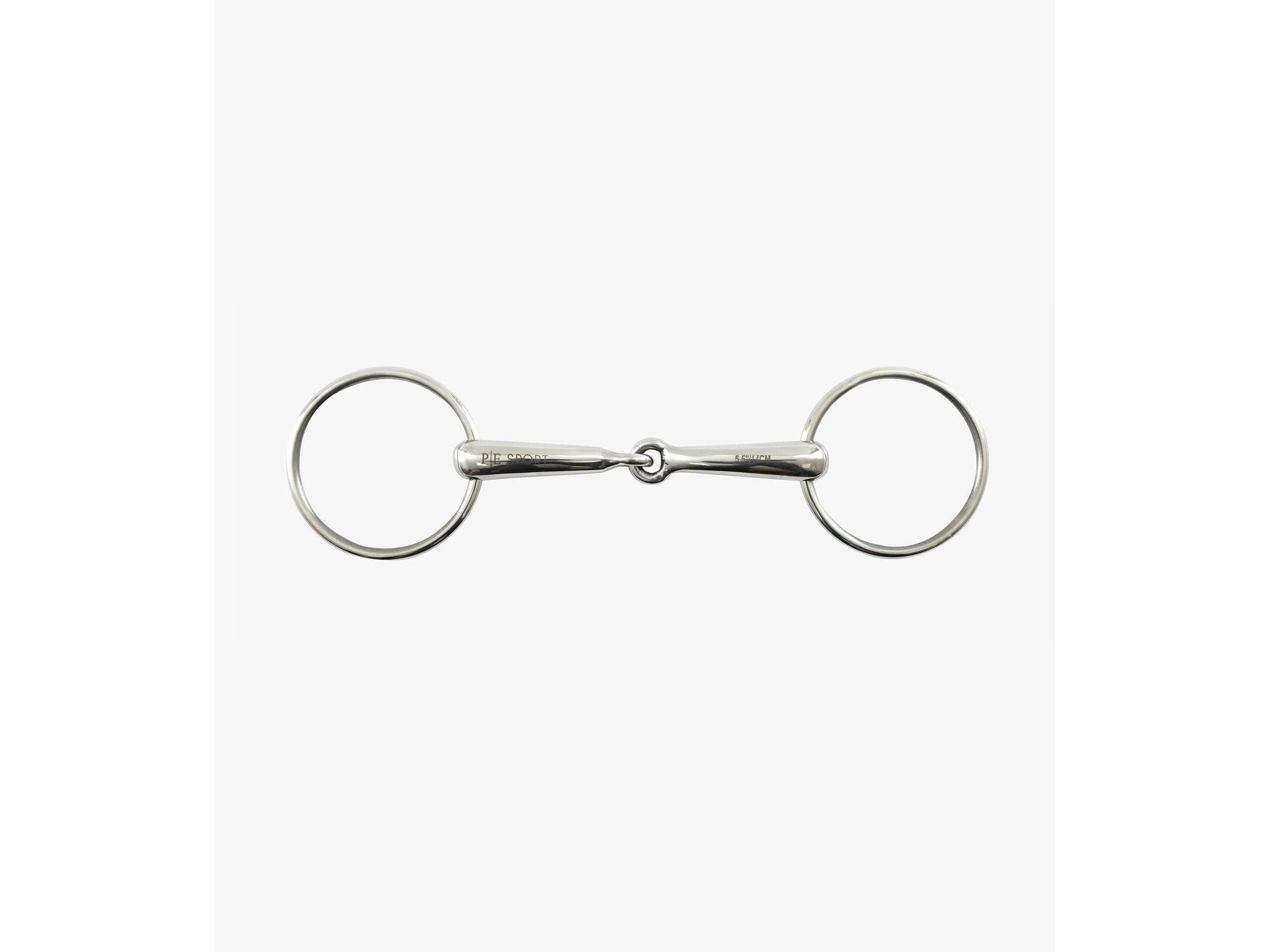 Premier Equine Hollow Mouth Race Snaffle - 75mm Rings
