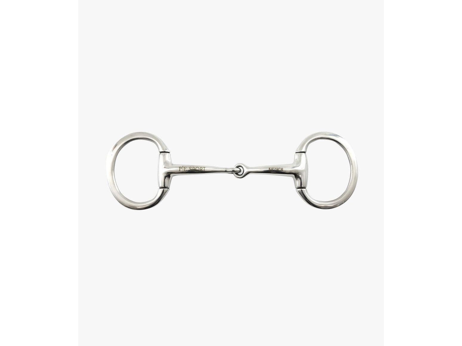 Premier Equine Jointed Flat Ring Eggbutt Snaffle