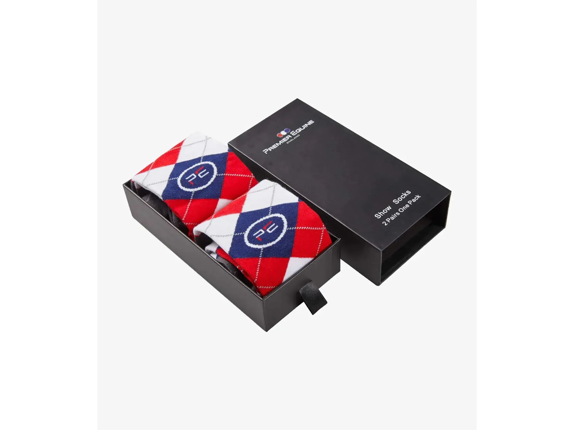 Premier Equine Junior 4 Season Socks Red White Blue