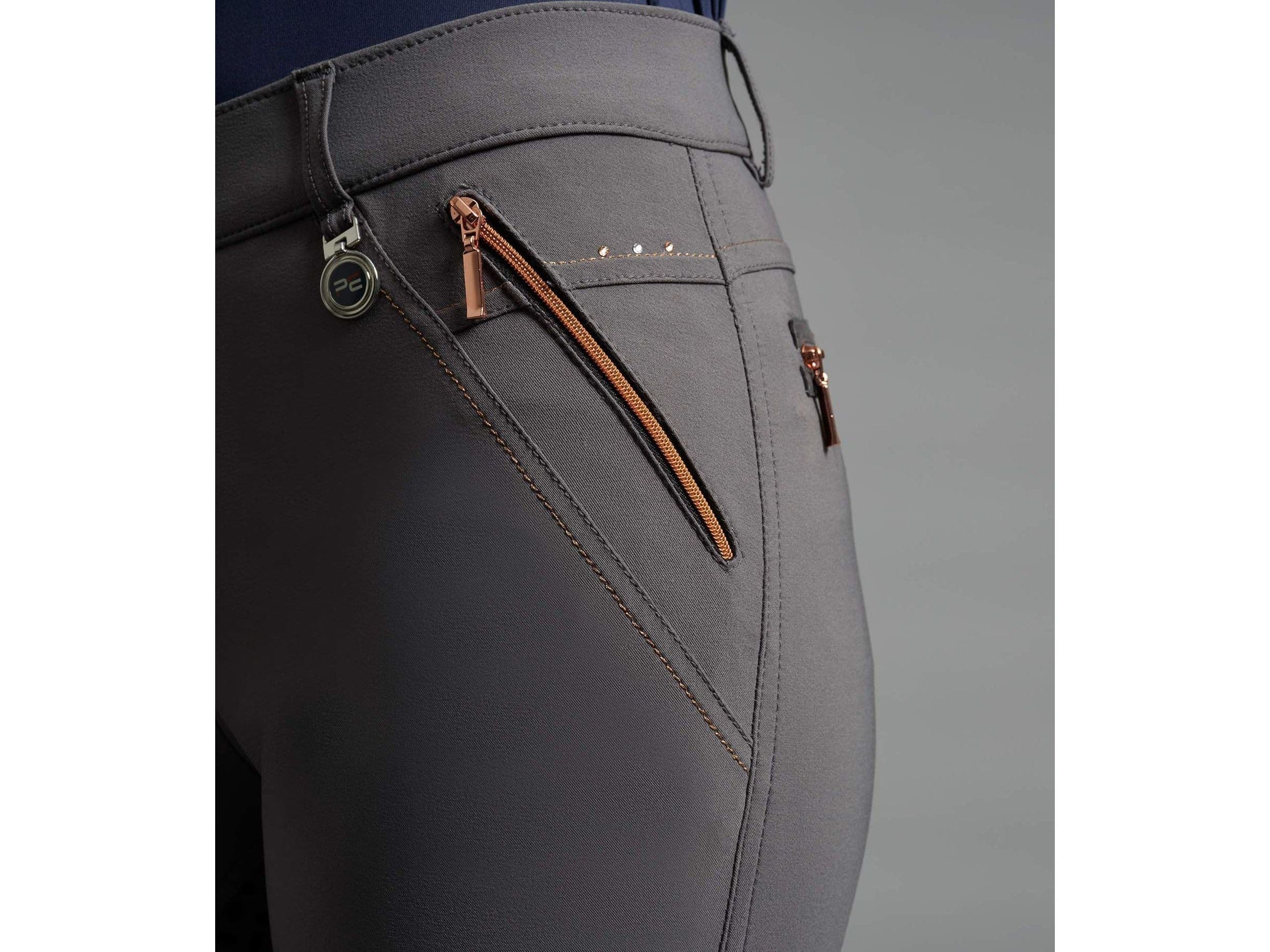 Premier Equine Milliania Ladies Full Seat Gel Breeches Anthracite RRP £68