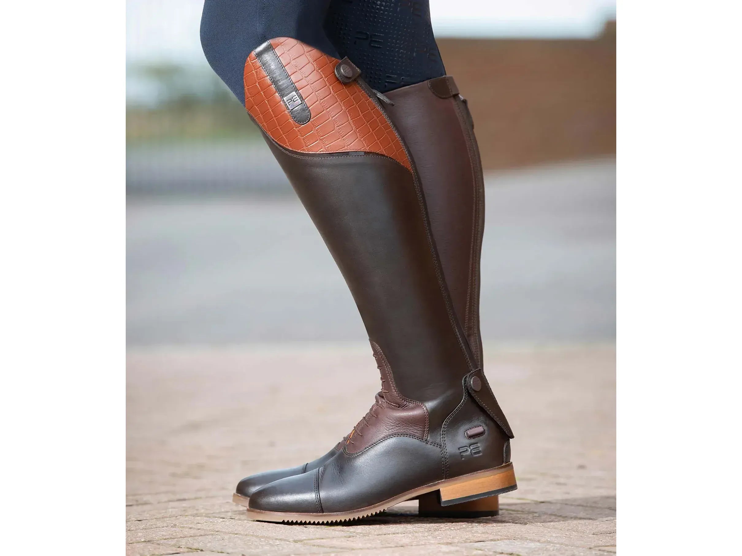 Premier Equine Passaggio Ladies Brown Leather Field Tall Riding Boots