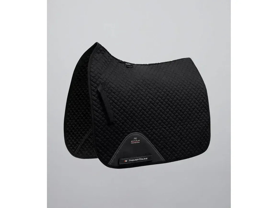 Premier Equine Pony Plain Cotton Dressage Saddle Square