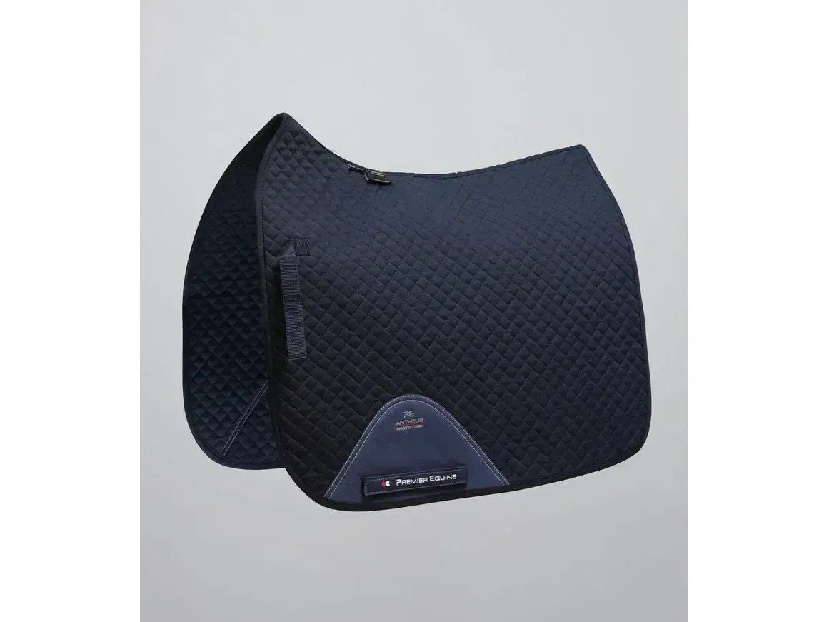 Premier Equine Pony Plain Cotton Dressage Saddle Square
