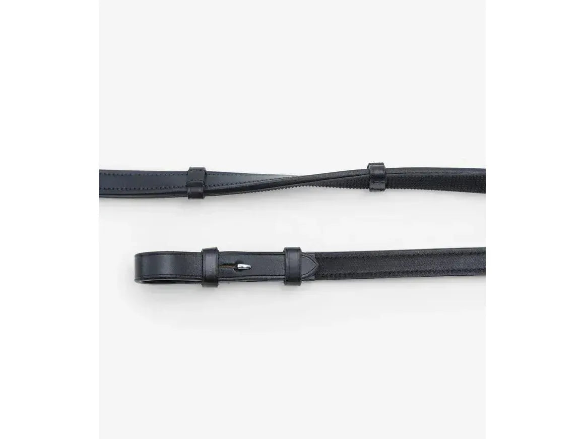 Premier Equine Salvatore Rubber & Leather Grip Reins